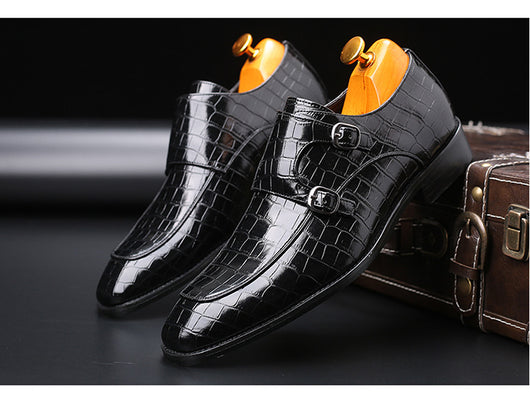 Zapatos de cuero puntiagudos para negocios - Image 22