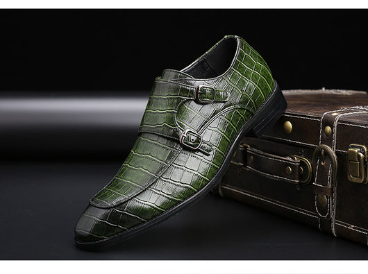 Zapatos de cuero puntiagudos para negocios - Image 23
