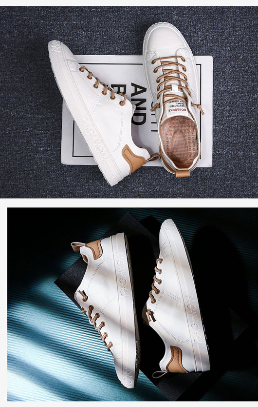 Zapatos Blancos Casuales para Hombre - Estilo Moderno y Versátil - Image 4