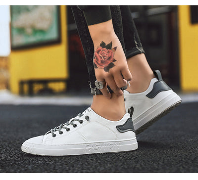 Zapatos Blancos Casuales para Hombre - Estilo Moderno y Versátil - Image 6