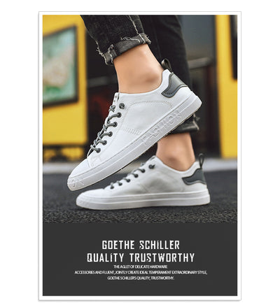 Zapatos Blancos Casuales para Hombre - Estilo Moderno y Versátil - Image 9