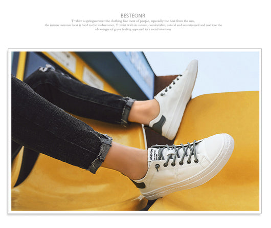 Zapatos Blancos Casuales para Hombre - Estilo Moderno y Versátil - Image 10