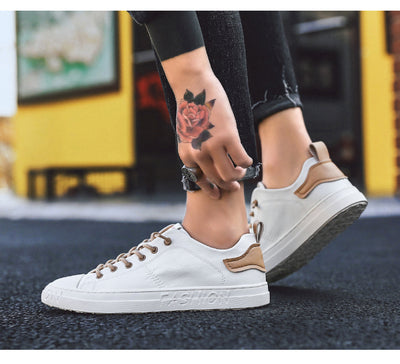 Zapatos Blancos Casuales para Hombre - Estilo Moderno y Versátil - Image 13