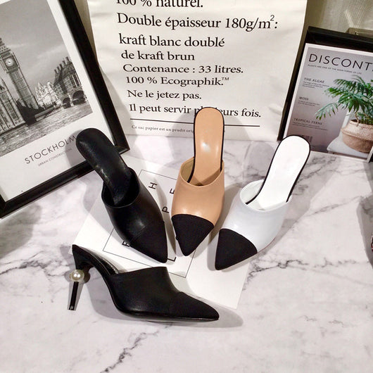 Pantuflas Tipo Baotou de Tacón Alto en Damasco - Image 15