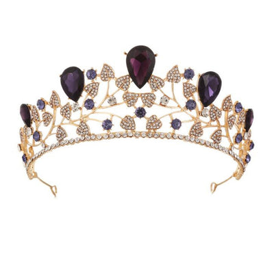 Accesorios para Vestido de Novia con Corona de Hojas Doradas - Image 8