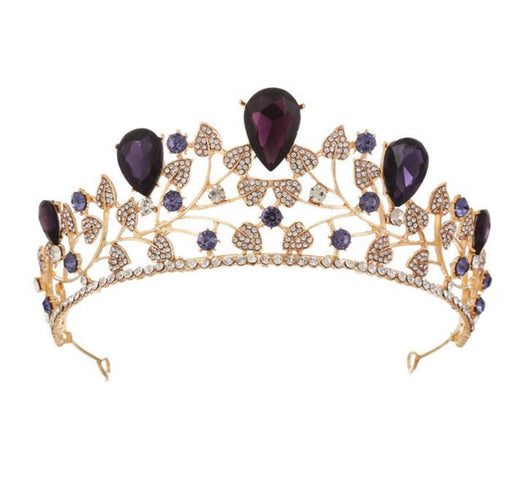 Accesorios para Vestido de Novia con Corona de Hojas Doradas - Image 8