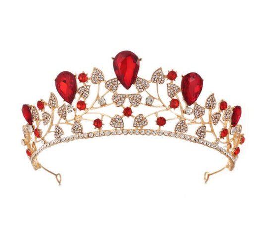 Accesorios para Vestido de Novia con Corona de Hojas Doradas - Image 9
