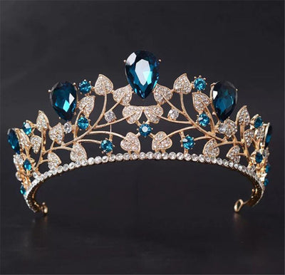 Accesorios para Vestido de Novia con Corona de Hojas Doradas - Image 10