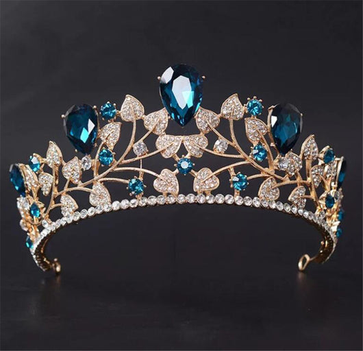 Accesorios para Vestido de Novia con Corona de Hojas Doradas - Image 10