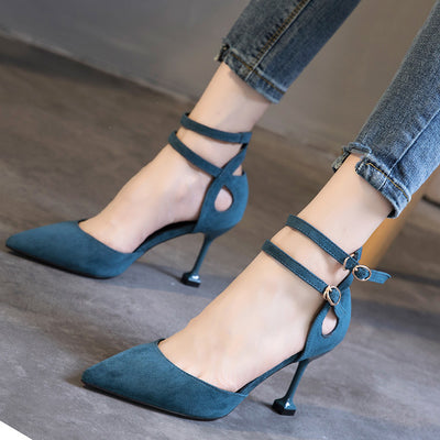 Zapato de Tacón Puntiagudo con Hebilla - Image 8
