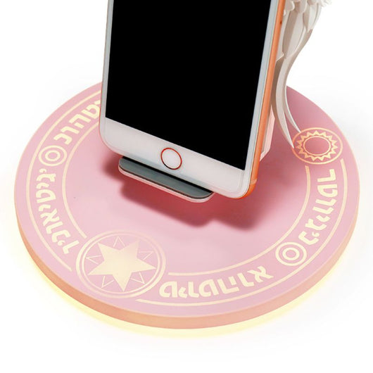 Cargador Inalámbrico Qi con Alas LED Multicolor - Dock Rápido para Celular - Image 14