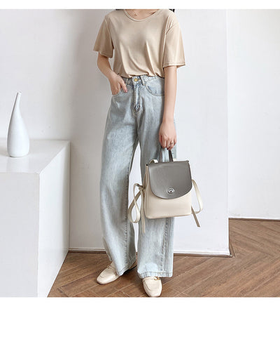 Mochila de Cuero Genuino para Mujer - Gran Capacidad y Estilo Casual - Image 15