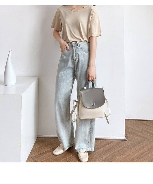 Mochila de Cuero Genuino para Mujer - Gran Capacidad y Estilo Casual - Image 15