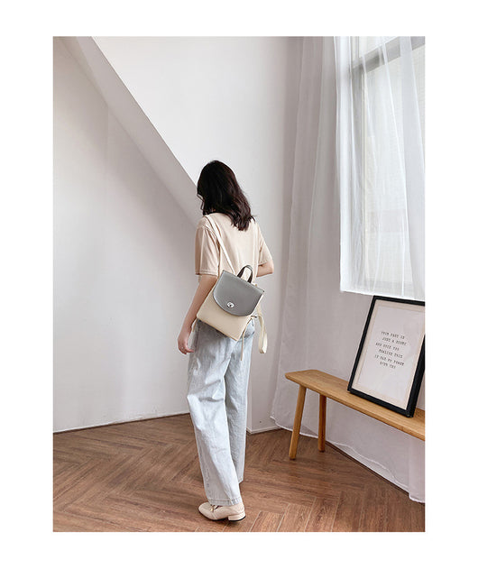 Mochila de Cuero Genuino para Mujer - Gran Capacidad y Estilo Casual - Image 17