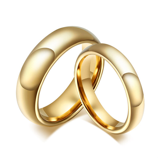 Anillos de Matrimonio Tungsteno Carburo Vintage para Parejas - Diseño Chapado en Oro - Image 9