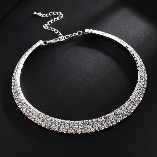 Collar Multicapa con Garras de Diamante y Perlas - Juego de Cuatro Piezas - Image 9