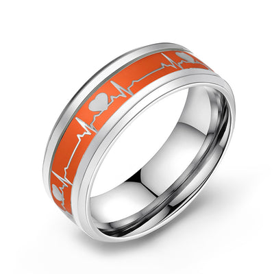 Anillo de Pareja Fibra de Carbono con Luz Luminosa - Image 12