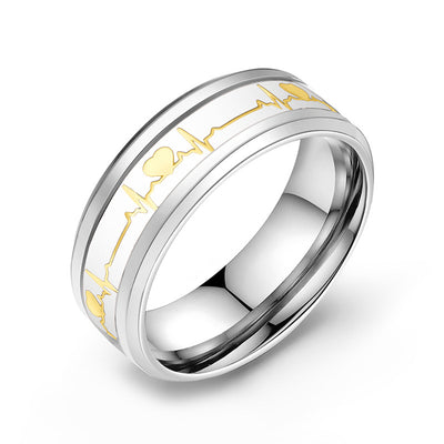 Anillo de Pareja Fibra de Carbono con Luz Luminosa - Image 14