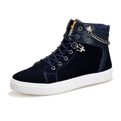 Zapatillas Altas de Lona con Cadena - Sneakers Casuales Versátiles - Image 22