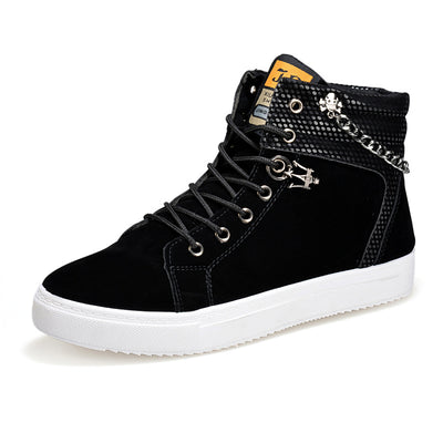 Zapatillas Altas de Lona con Cadena - Sneakers Casuales Versátiles - Image 23