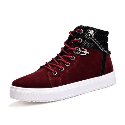 Zapatillas Altas de Lona con Cadena - Sneakers Casuales Versátiles - Image 26