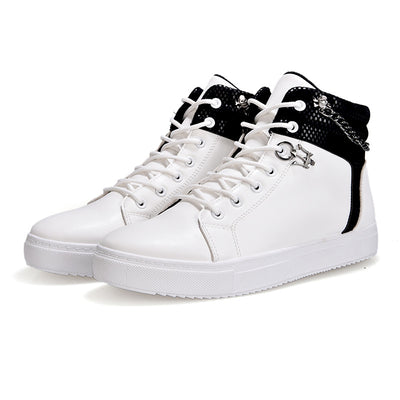 Zapatillas Altas de Lona con Cadena - Sneakers Casuales Versátiles - Image 28