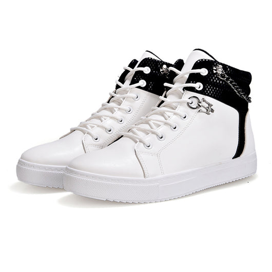 Zapatillas Altas de Lona con Cadena - Sneakers Casuales Versátiles - Image 28