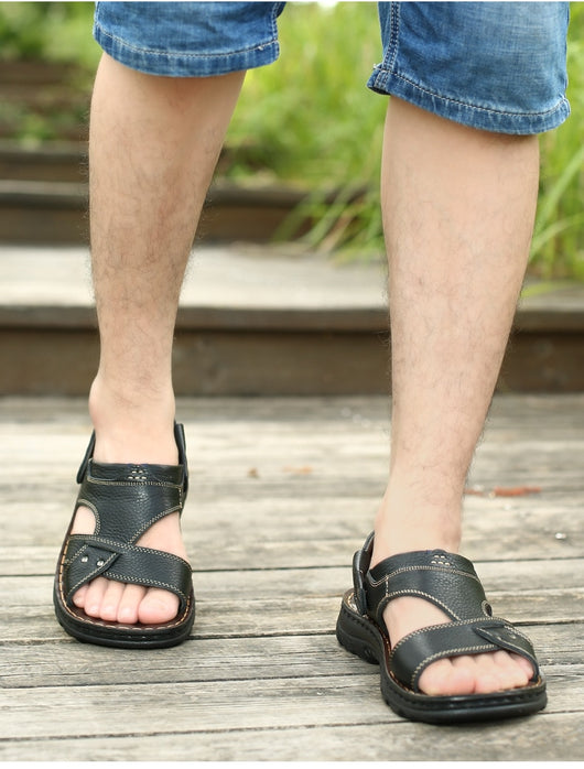 Zapatos de Cuero para Playa - Suela Blanda Cómoda para Hombre - Image 9