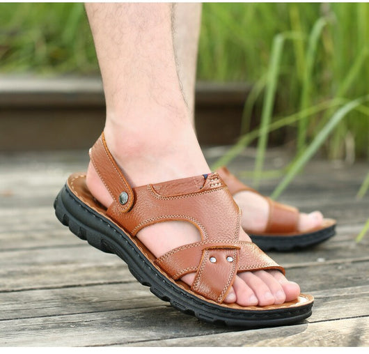 Zapatos de Cuero para Playa - Suela Blanda Cómoda para Hombre - Image 11