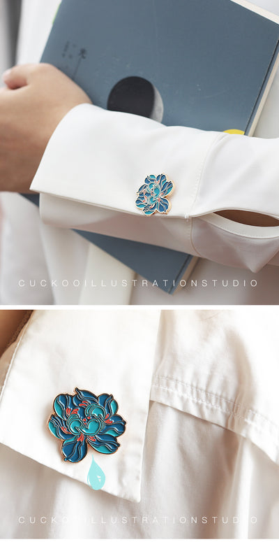 Broche Flor de Peonía Estilo Nacional Japonés - Image 8