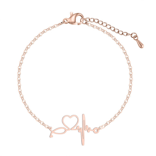 Pulsera ECG de Acero Inoxidable con Diseño Creativo - Image 11