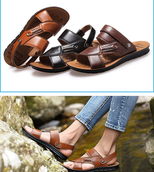 Sandalias de Cuero para Hombre - Zapatos de Playa Cómodos - Image 10
