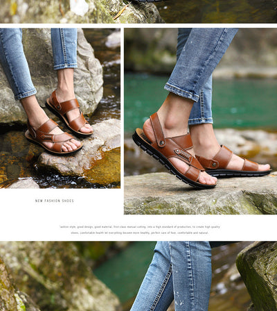 Sandalias de Cuero para Hombre - Zapatos de Playa Cómodos - Image 11