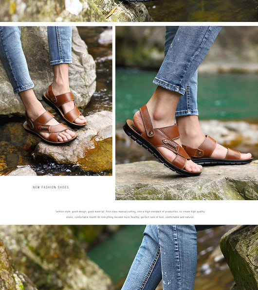 Sandalias de Cuero para Hombre - Zapatos de Playa Cómodos - Image 11