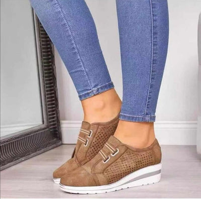 Zapatos de Tacón Cuña con Punta Redonda para Mujer - Image 6