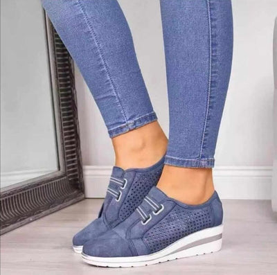 Zapatos de Tacón Cuña con Punta Redonda para Mujer - Image 7