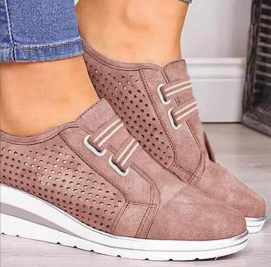 Zapatos de Tacón Cuña con Punta Redonda para Mujer - Image 11