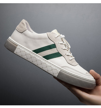 Zapatos de Cuero Blanco para Hombre - Casual y Versátil - Image 6