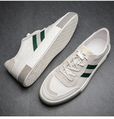 Zapatos de Cuero Blanco para Hombre - Casual y Versátil - Image 8
