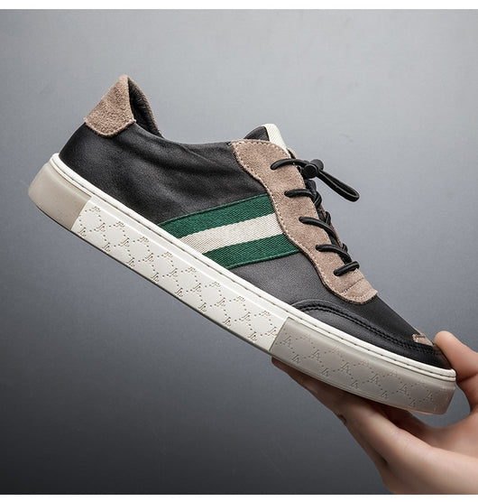 Zapatos de Cuero Blanco para Hombre - Casual y Versátil - Image 9