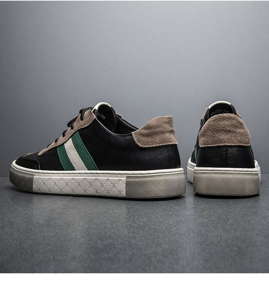 Zapatos de Cuero Blanco para Hombre - Casual y Versátil - Image 11