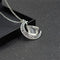 Moon necklace Plateado Blanco