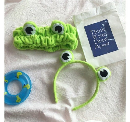 Diadema Infantil Rana Verde Kawaii Net Red - Image 9