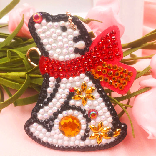 Llavero de Pintura de Diamantes Animalito Adorable - Colgante para Bolso - Image 10