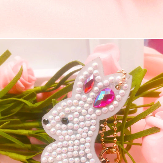 Llavero de Pintura de Diamantes Animalito Adorable - Colgante para Bolso - Image 11