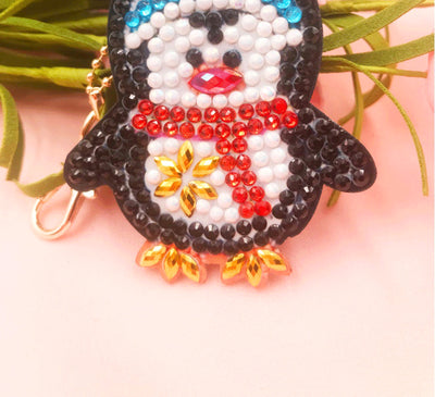 Llavero de Pintura de Diamantes Animalito Adorable - Colgante para Bolso - Image 13