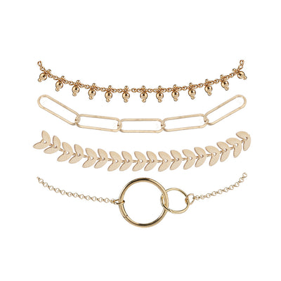 Pulsera Geométrica de Cadena Metálica Estilo Europeo - Image 13