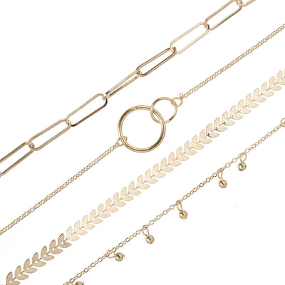Pulsera Geométrica de Cadena Metálica Estilo Europeo - Image 14