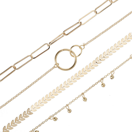 Pulsera Geométrica de Cadena Metálica Estilo Europeo - Image 14