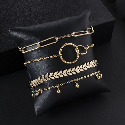 Pulsera Geométrica de Cadena Metálica Estilo Europeo - Image 15